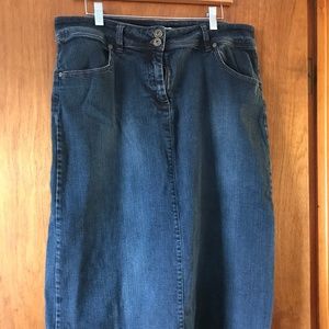 Size 14 Christopher & Banks Denim Skirt